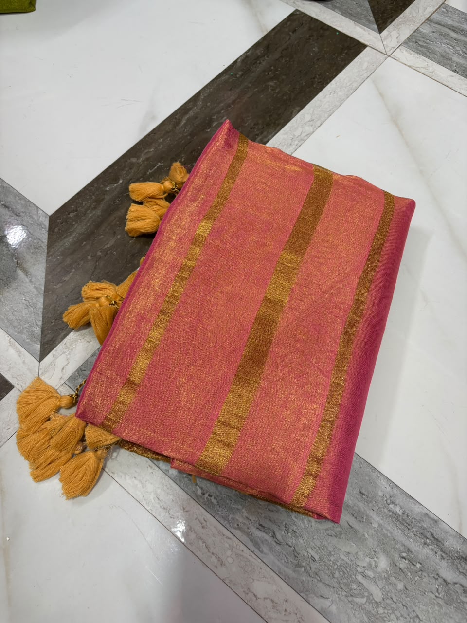 Mull cotton tissue sarees