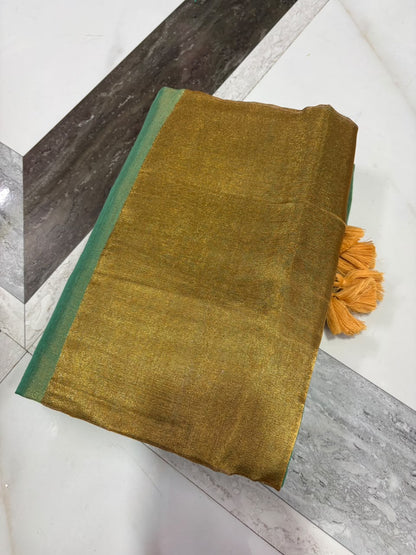 Mull cotton tissue sarees