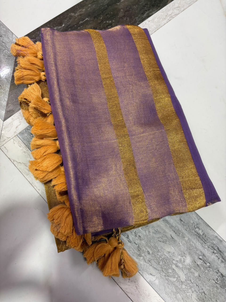 Mull cotton tissue sarees